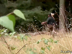 German Milf Interracial Outdoor Banged