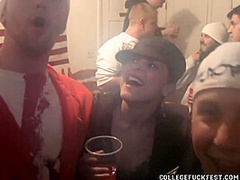 College cock sucking teen goes down on dick