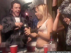 College cock sucking teen goes down on dick