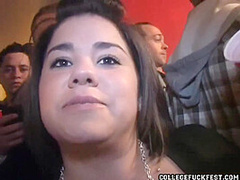 College cock sucking teen goes down on dick