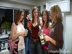 Coed teen whore fucks in front of everyone