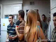 Coed teen whore fucks in front of everyone