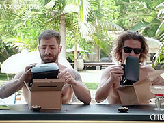 Big Tits April Olson Has A Hardcore Anal Threesome By The Pool