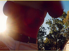 Wifey Bike Riding With Her Big Tits Flashing