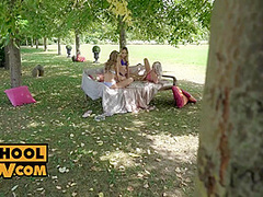 Marilyn Sugar, Mona Blue And Tiffany Tatum In Teen Sluts And In Foursome