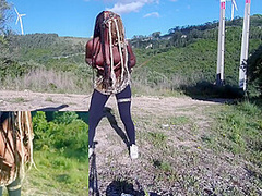 Sweet Ebony With Hot Big Boobs Loves Suck In The Great Outdoor- Blowjob Handjob & Facial Cum Pov