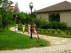 Chinese Girls In Outdoor Bondage