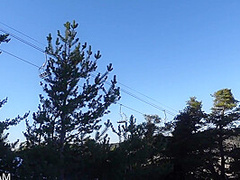 Pornmas #20 Ski Holiday! Hiding Behind A Tree To Masturbate - Lunacam