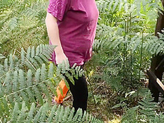 Tittraining And Whipping In The Woods