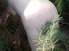 Tittraining And Whipping In The Woods