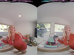 Your horny stepmother wants to teach you a lesson in virtual reality