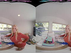 Your horny stepmother wants to teach you a lesson in virtual reality