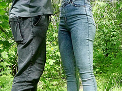 Blowjob In The Park From A Depraved Redhead Wife