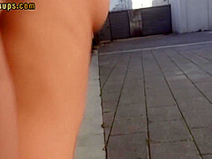 Pulled pov beauty fucked outdoors after getting picked up