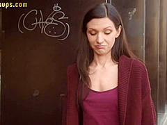 Pulled pov beauty fucked outdoors after getting picked up