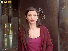 Pulled pov beauty fucked outdoors after getting picked up