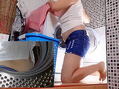 Domination In Laundry. Housewife Fucked In The Washing Machine. Mix Full