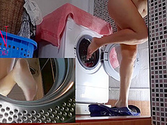 Domination In Laundry. Housewife Fucked In The Washing Machine. Mix Full