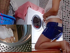 Domination In Laundry. Housewife Fucked In The Washing Machine. Mix Full