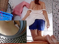 Domination In Laundry. Housewife Fucked In The Washing Machine. Mix Full