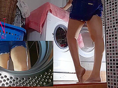 Domination In Laundry. Housewife Fucked In The Washing Machine. Mix Full
