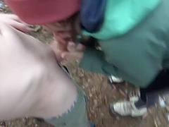 Risky Outdoor Sex In A Public Park Almost Caught Winter Edition Bubble Butt Fucked In Freezing Cold