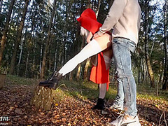 Sexy Girl Lost In The Woods And Gets A Hot Fuck . Halloween 2021