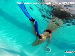 Hot Hungarian Naked Babe Candy Being Horny In The Pool