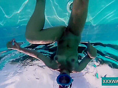 Hot Hungarian Naked Babe Candy Being Horny In The Pool
