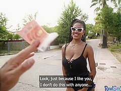 Bigboob Latina pickedup for giving head before outdoor sex