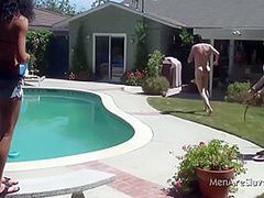 Two Dommes Train Whip Humiliate And Measure Cocks Of Two Naked Male