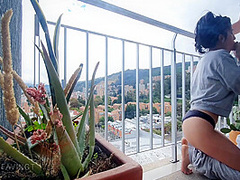 Balcony Again! Noon Is Always A Perfect Time For A Public Display Of Love And Good Sex