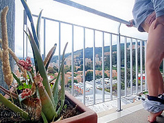 Balcony Again! Noon Is Always A Perfect Time For A Public Display Of Love And Good Sex