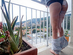 Balcony Again! Noon Is Always A Perfect Time For A Public Display Of Love And Good Sex
