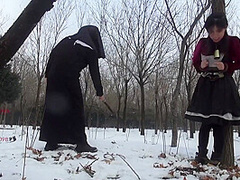 Chinese Slave Girls In The Snow