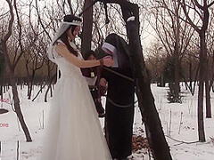 Chinese Slave Girls In The Snow