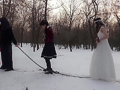 Chinese Slave Girls In The Snow