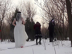 Chinese Slave Girls In The Snow
