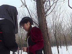 Chinese Slave Girls In The Snow