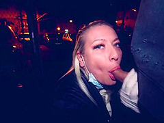 - 4k -fuck Coronavirus! -part 5- Risky Outdoor Blowjob, Cumshot Adella Jay