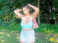 Ashlyn Peaks - Roadside - Busty Fucked By A Mechanic In The Woods