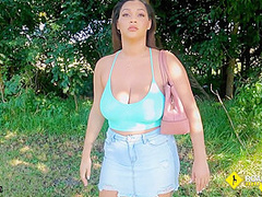 Ashlyn Peaks - Roadside - Busty Fucked By A Mechanic In The Woods