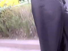 Asian Outdoor Bondage Stroll