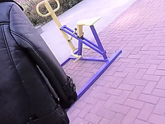 Asian Outdoor Bondage Stroll