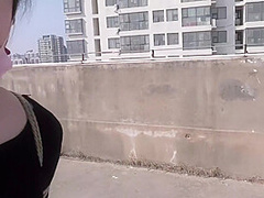 Asian Outdoor Bondage Stroll
