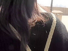 Asian Outdoor Bondage Stroll