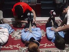 Asian Policewomen Captured