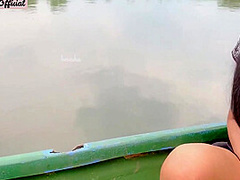 Risky Public Sex With My Stepsister In A Boat On The River