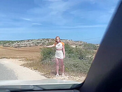 Girl Sucking Dick Stranger In Car And Fuck On A Rest