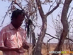 African MILF outdoor BDSM hardcore tied up whipping punishment